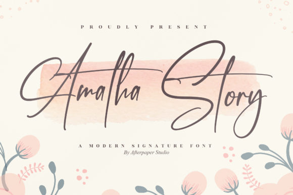 Amatha Story: A Playful Script Font for Web Design