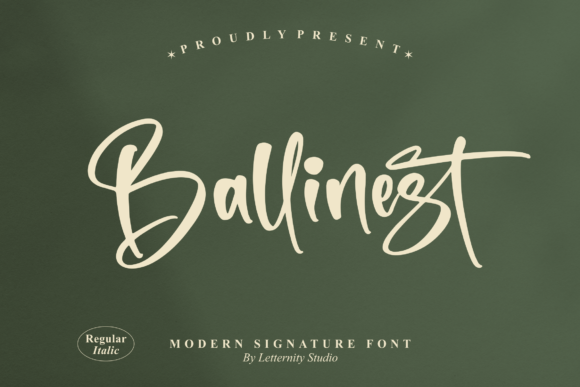 Ballinest: A Gorgeous Script Font for Handmade Brands