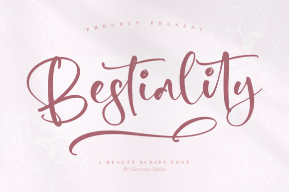 Bestiality: A Playful Script Font for Editorial Design