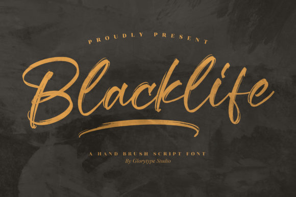 Blacklife: A Hand Brush Script Font for Modern Web Design