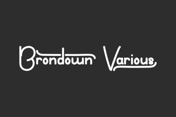 Brondown Various: The Script Font for Handmade Brands