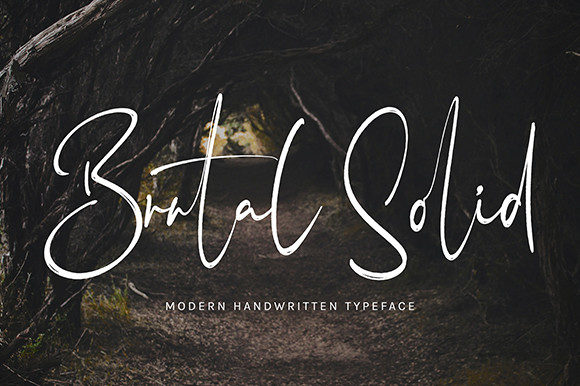 Brutal Solid: A Script Font for Bold Campaigns