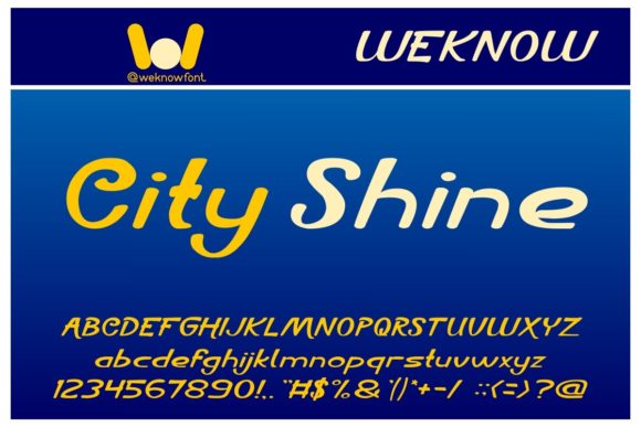 City Shine: A Dynamic Script Font for Modern Web Design