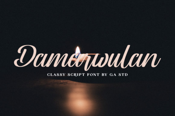 Damarwulan: A Versatile Script Font for Modern Web Design