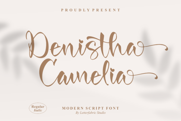 Denistha Camelia: A Refined Script Typeface for Editorial Design