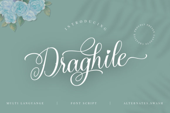 Draghile Font: Elevating Web Design with Graceful Script