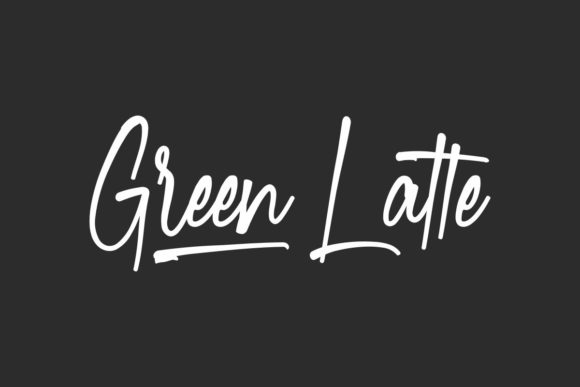 Green Latte: A Relaxed Script Font for Authentic Branding