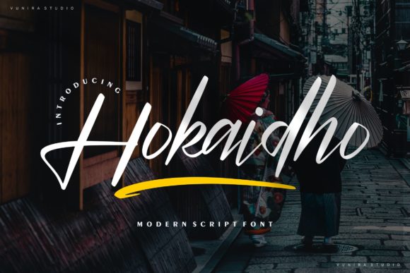 Hokaidho: A Delicate Script Font for Handmade Brands