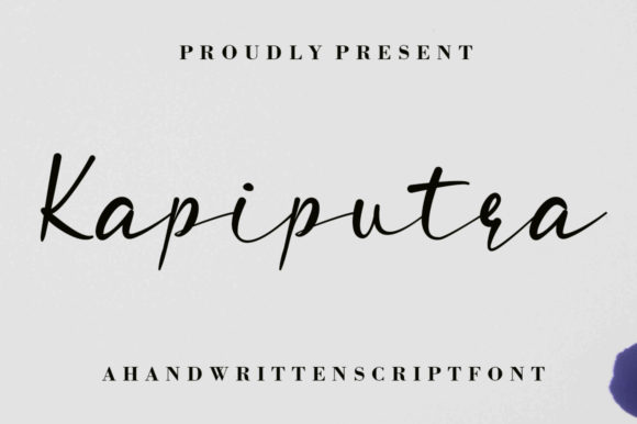 Kapiputra: A Script Typeface for Modern Web Design