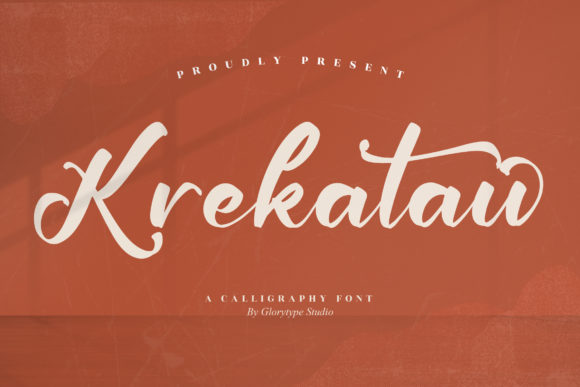 Krekatau: A Brushed Script Font for Editorial Impact