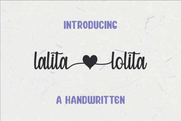 Lalita Lolita: A Handwritten Typeface for Modern Web Design