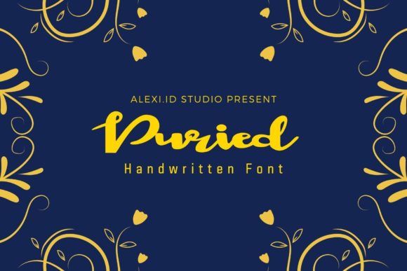Puried: A Handwritten Typeface for Editorial Elegance