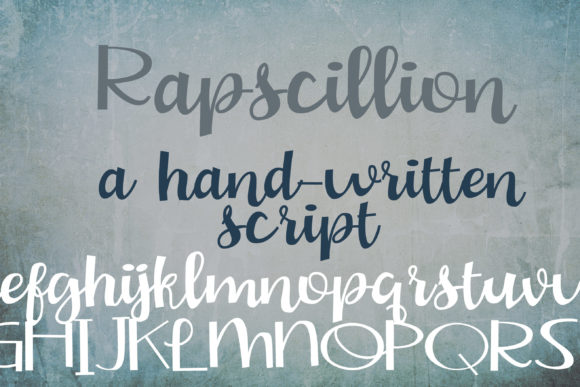 Rapscillion: The Romantic Script Font for Handmade Brands