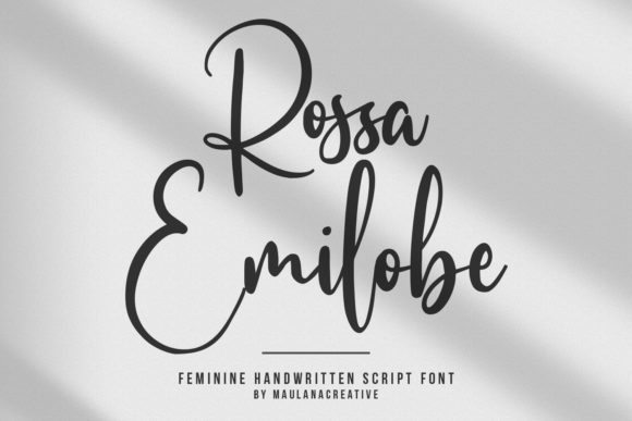 Rossa Emilobe: The Script Font That Elevates Handmade Brands