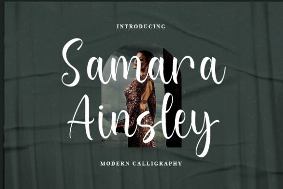 Samara Ainsley: A Playful Script Font for Editorial Design