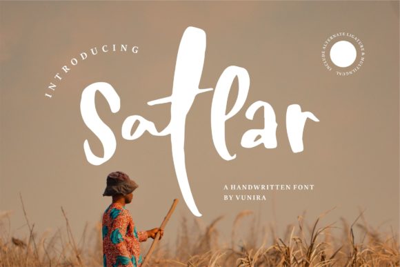 Satlar Font: Elevating Web Design with a Flowing Script Typeface