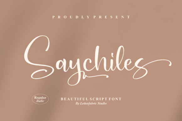 Saychiles: A Relaxed Script Font for Editorial Design
