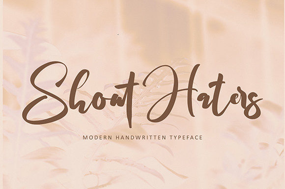 Shout Haters: A Dainty Script Font for Modern Branding
