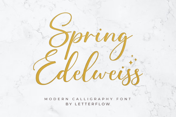Spring Edelweiss: A Delicate Script Font for Elegant Branding