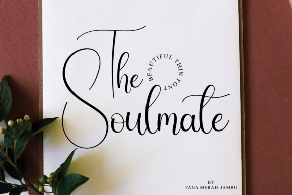 The Soulmate: A Delicate Script Font for Elegant Branding