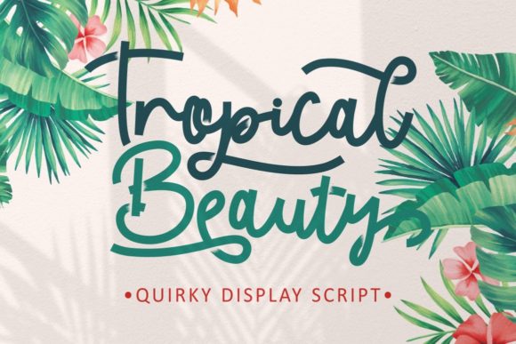 Tropical Beauty: The Script Font That Elevates Campaign Visuals