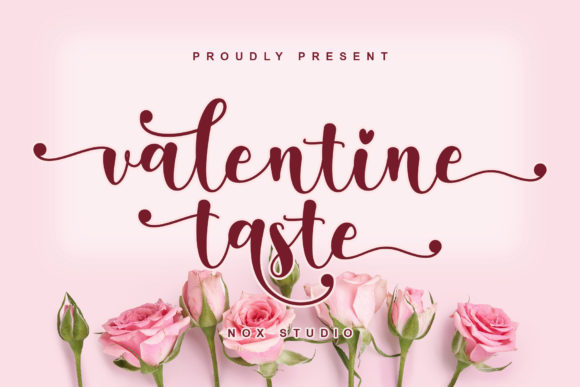 Valentine Taste: A Romantic Script Font for Editorial Design